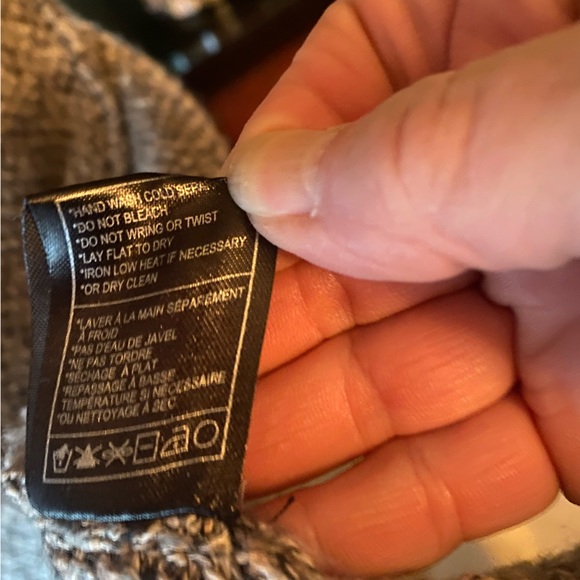 NWT Cupcakes and Cashmere Klein Cardigan Sweater-Tonal gray leopard - Picture 9 of 12